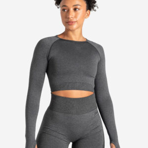 ADAPT 2.0 Seamless Crop Top - Charcoal