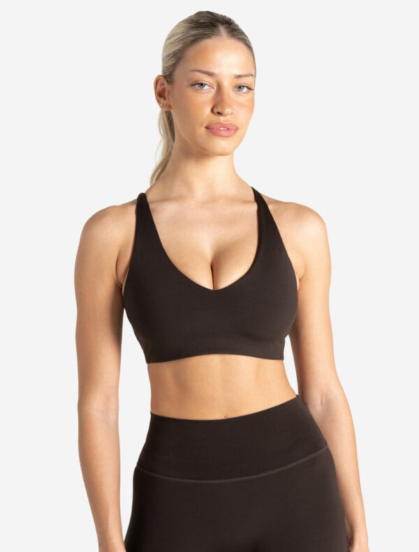Allure Adjustable Sports Bra - Espresso