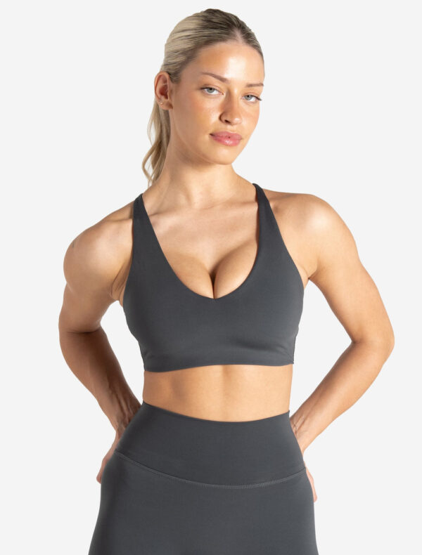 Allure Adjustable Sports Bra - Storm Grey