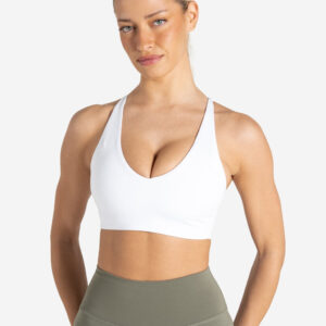 Allure Adjustable Sports Bra - White