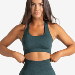 Core Seamless Sports Bra - Teal Marl