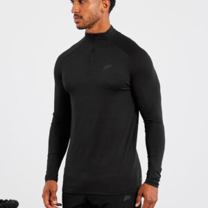 Hybrid Everyday 1/4 Zip - Black