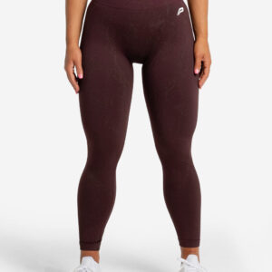 Marble Seamless Leggings - Black Cherry