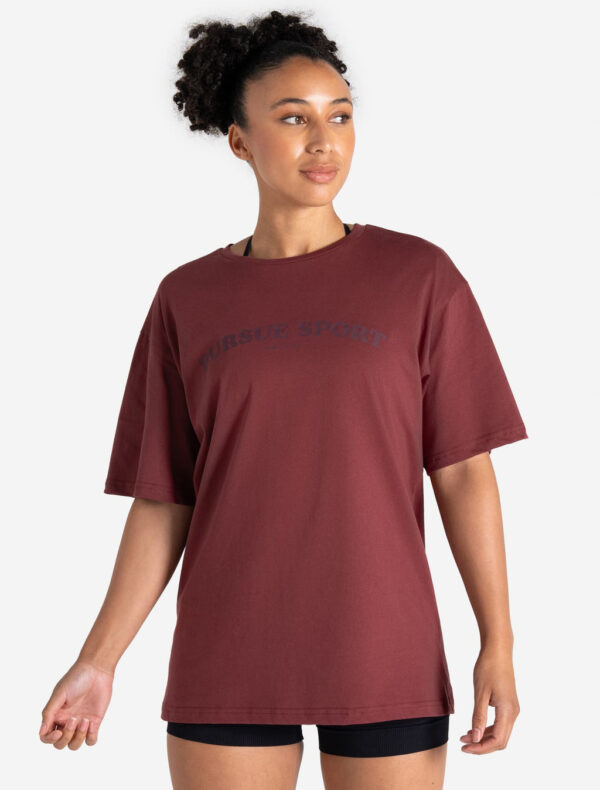 Pump Cover T-Shirt - Dark Cherry