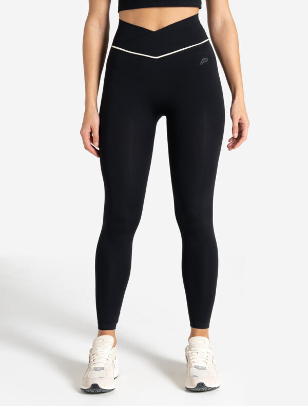 Sculpt Seamless Scrunch Leggings - Black/Marshmallow