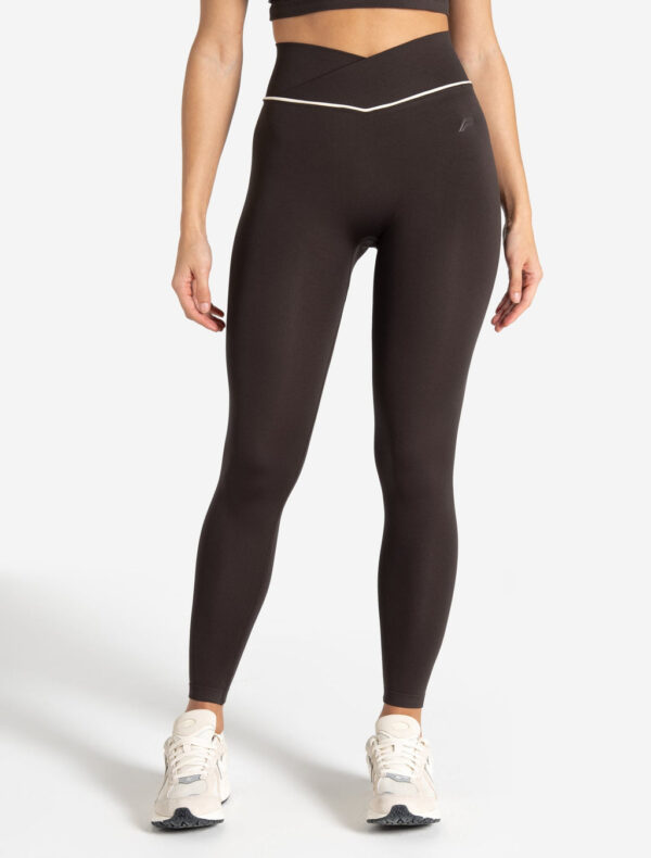 Sculpt Seamless Scrunch Leggings - Espresso/Marshmallow
