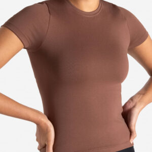 Sculpt Seamless T-Shirt - Cocoa Brown