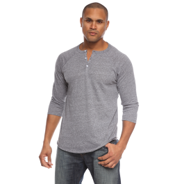 Triblend 3/4 Sleeve Henley